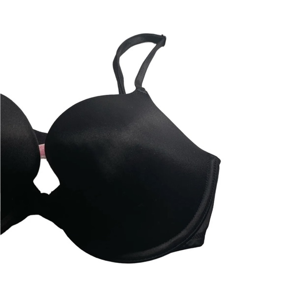 Victoria's Secret PINK Wear Everywhere Pushup Bra Size 34C Black - Picture 5 of 12